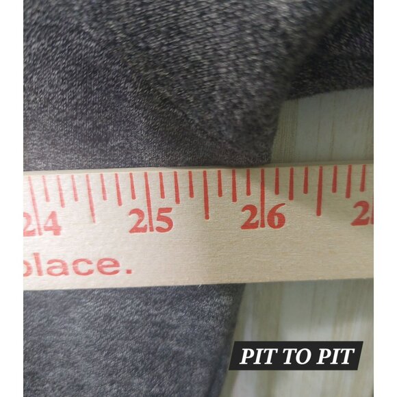 Calvin Klein Women's Gray Cut Off Hoodie Sweatshirt Size XXL Cozy - Picture 10 of 11